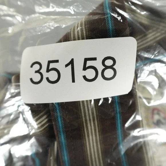 Cinch Shirt Mens Large Brown Blue Striped Western Button Front Cotton Casual - Picture 8 of 8